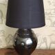 Black ceramic lamp