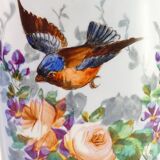 Pair of porcelain bird vase from Limoges william guerin