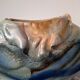 Art vase in raku pottery signed by Tony Evans.
