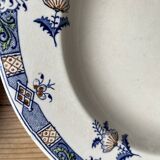 3 old crockery dishes, manufactures of St Amand, Emile Bourgeois and HB& Cie