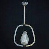 Ercole Barovier Murano glass chandelier. Italy 1940s