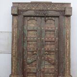 Ancienne Porte Indienne en Vieux Teck