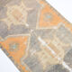 3x11 orange vintage runner rug, 88x341cm
