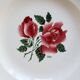 Round serving dish in Sarreguemines earthenware, Cibon model - Floral decoration.