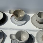 Service de petite vaisselle modulable en céramique indonésienne (6 éléments + coupelles)