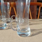 Six verres à shot en cristal gravé