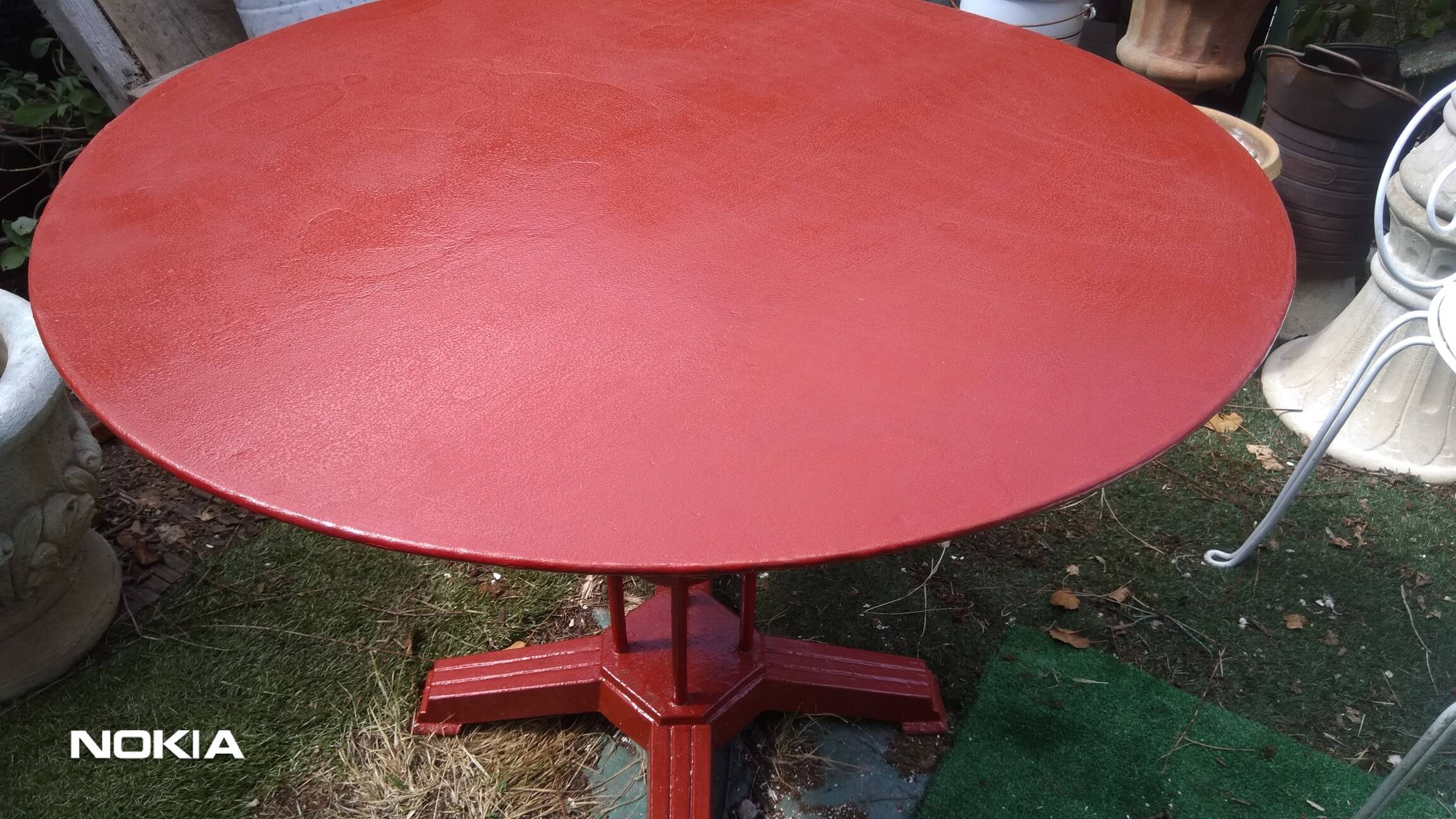 Antique cast iron art deco bistro garden table