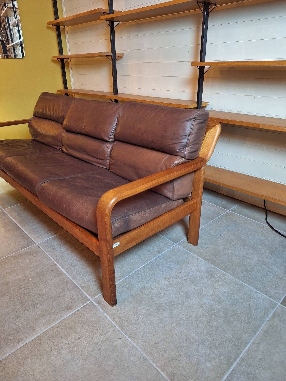 Olsen & Son 3-seater leather sofa