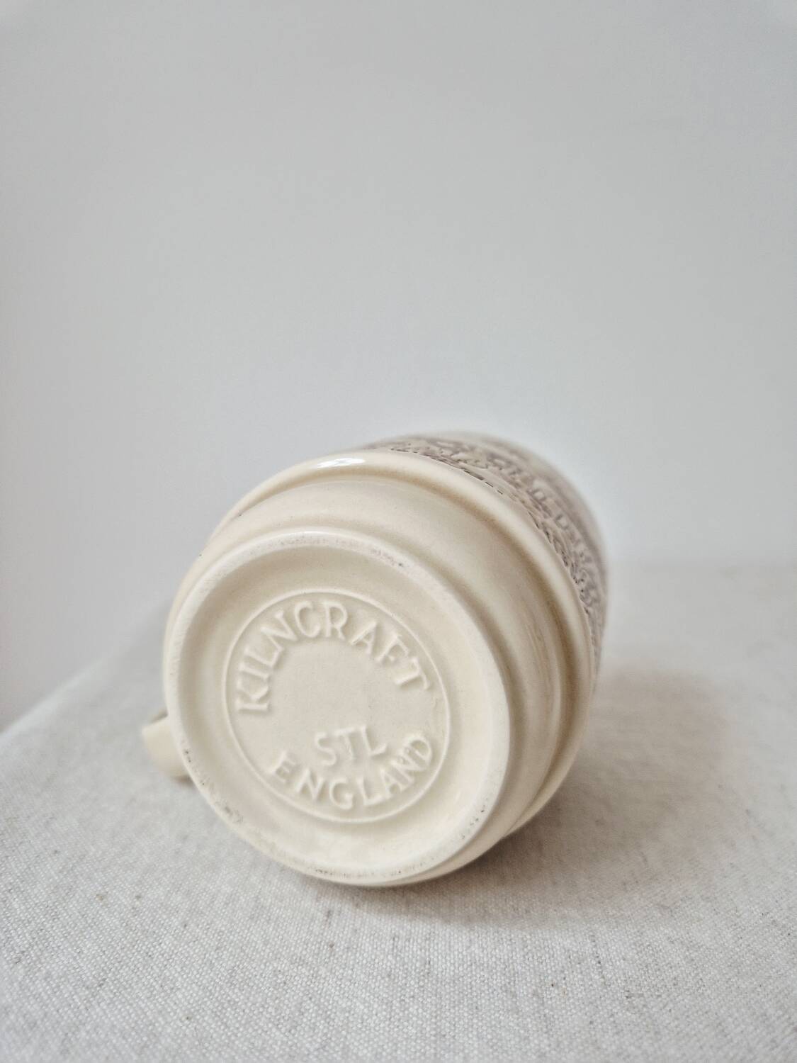 Set of 2 vintage stoneware mugs "English Countryside" - KilnCraft England