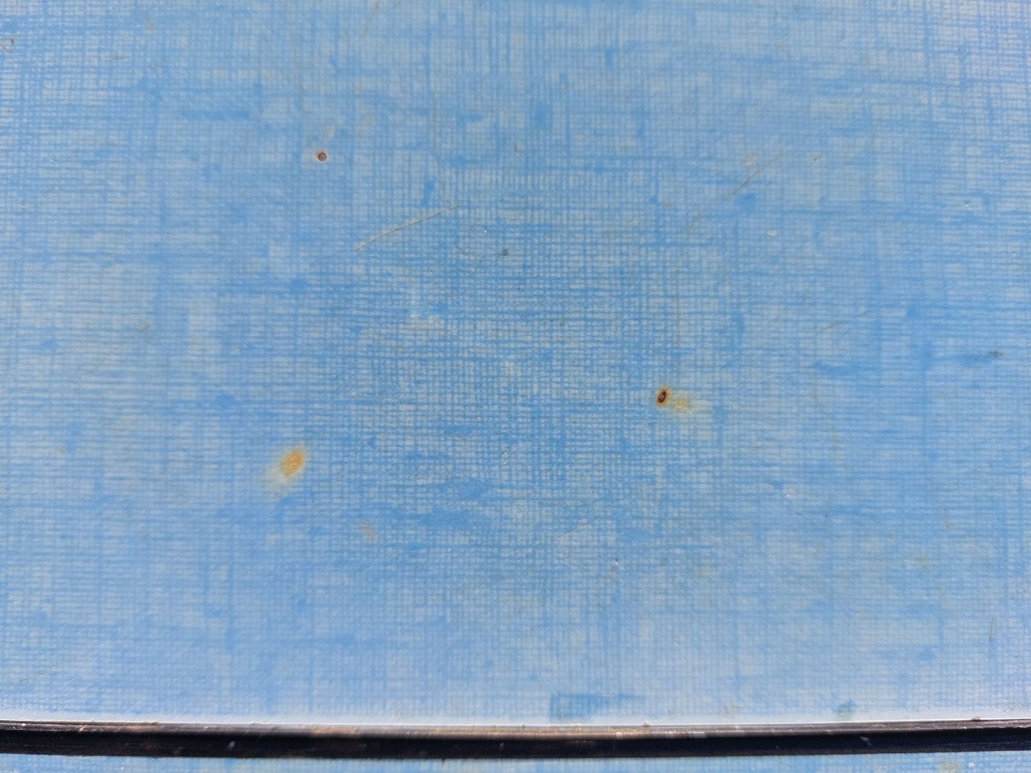 Blue formica folding table