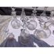 Lot de 20 carafes en verre et cristal