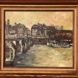 Pont Neuf in Paris, morning light by Maurice Verdier, School of Paris