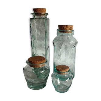 Set of 4 vintage jars