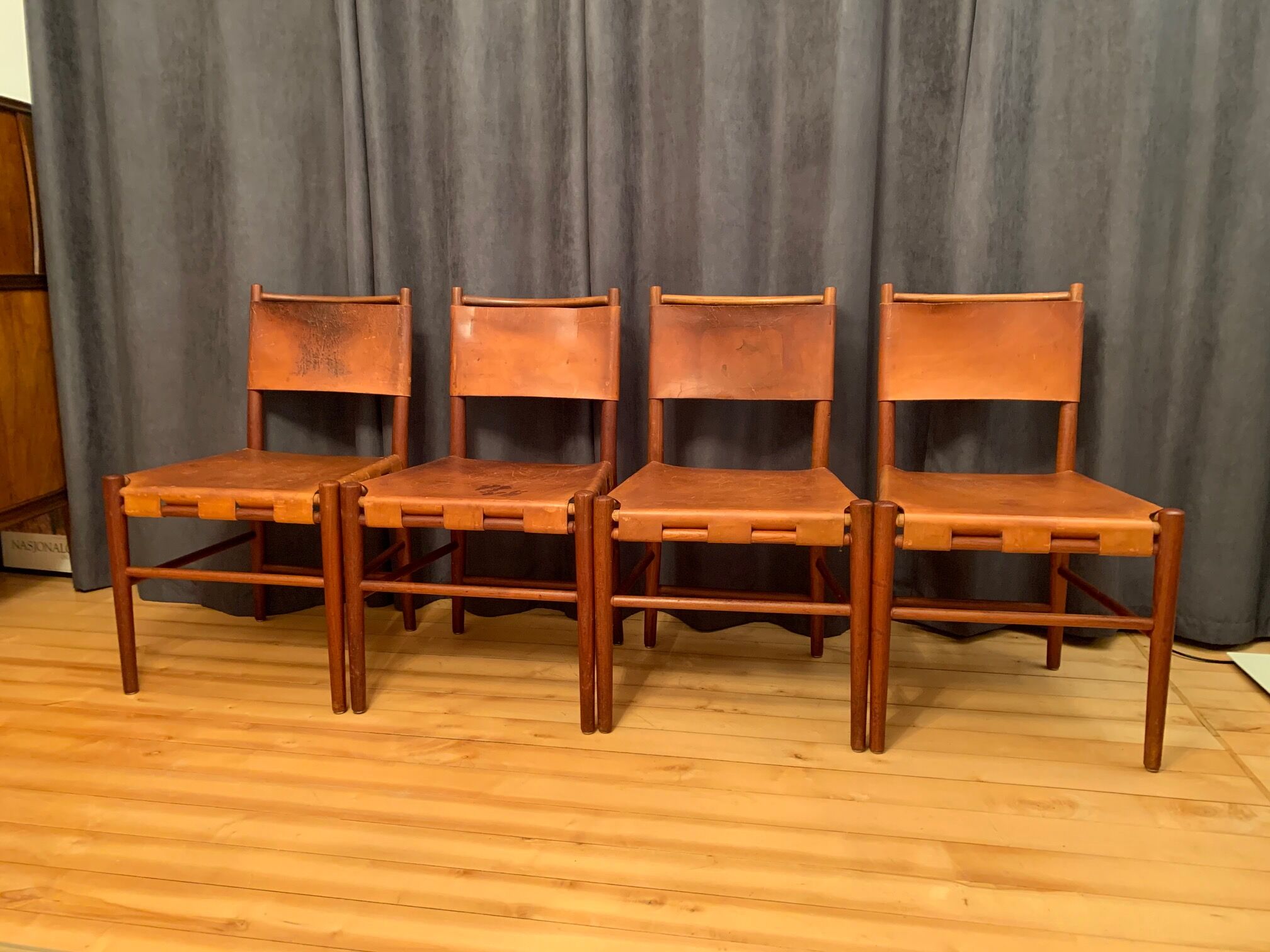 A set of four chairs, Denmark, 1960s