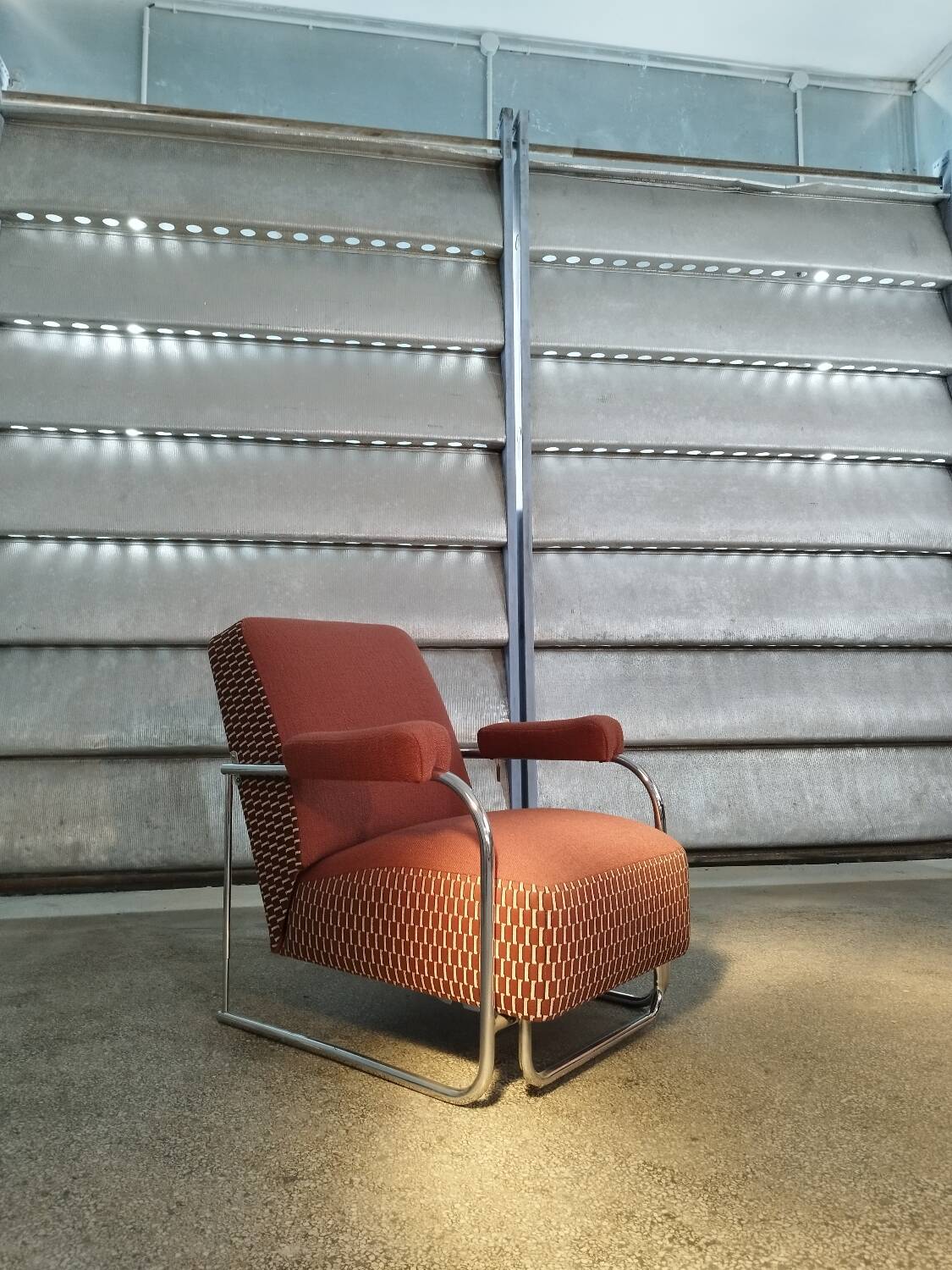 Tubular Bauhaus armchair