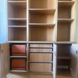Modular library in solid wood