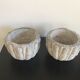 2 old decorative pots