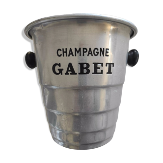 Seau de champagne gabet avec poignées en bakélite noires