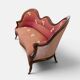 Three-seater basket canapé in Louis XV style – 19th century