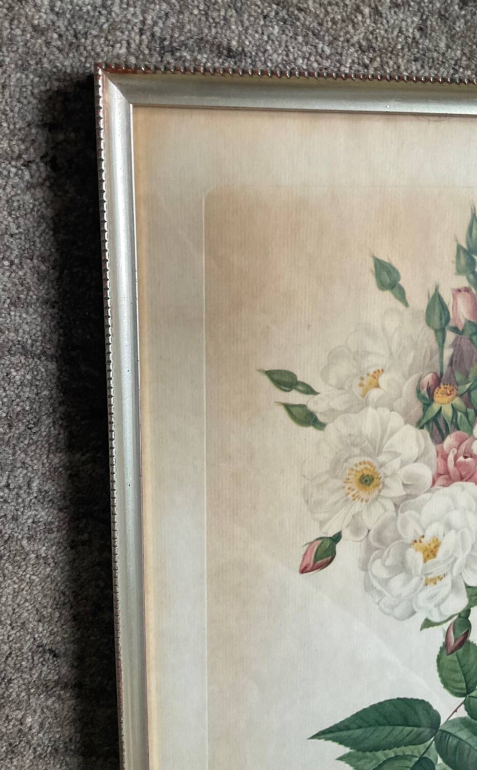 Series of 3 botanical frames from the 70s