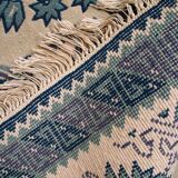Handmade tunisian vintage carpet 131cm x 208cm 1960s, 1c544
