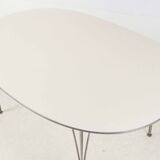 Super ellipse table by Jacobsen & Mathsson (Piet Hein, brown label) 180x120