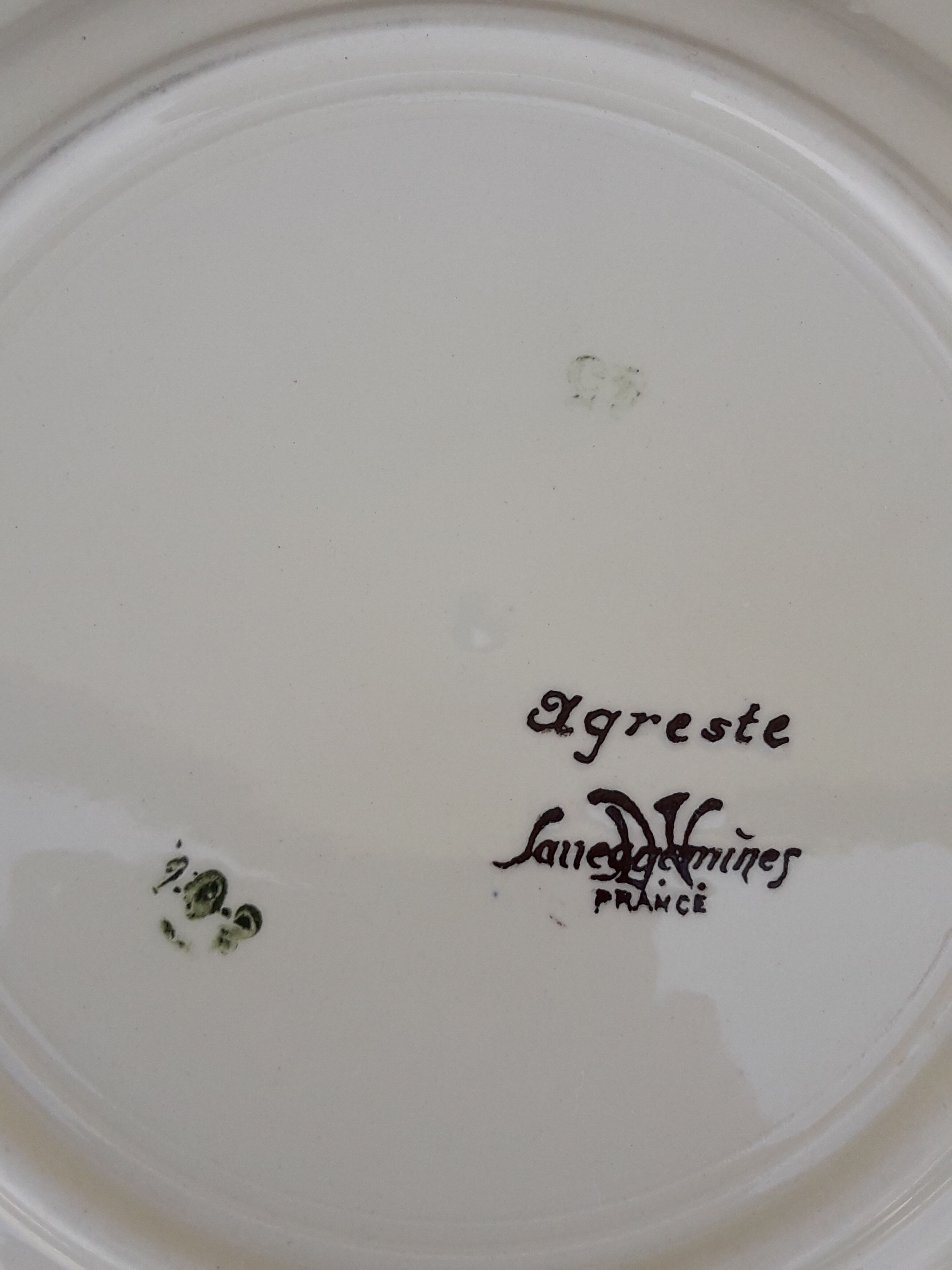 Sarreguemines model Agreste diam 21 cm dessert plate