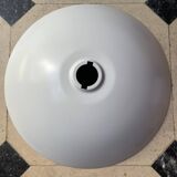 Ceiling pendant light matt white epoxy lacquered metal