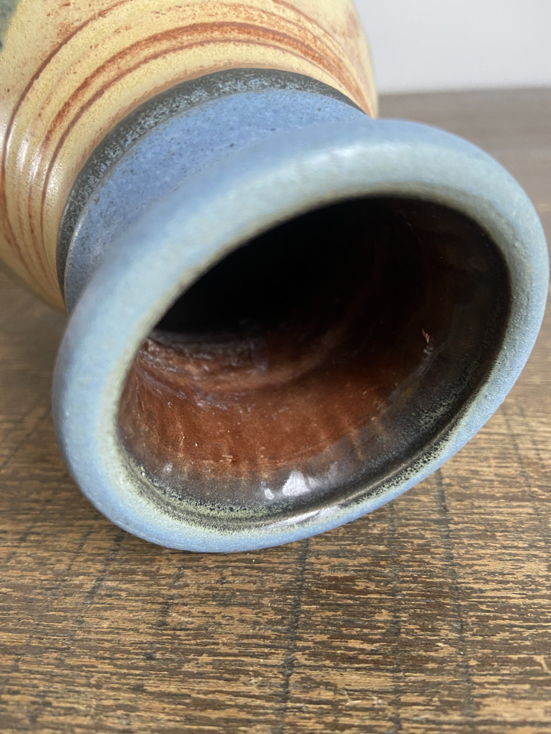 Blue west germany vase