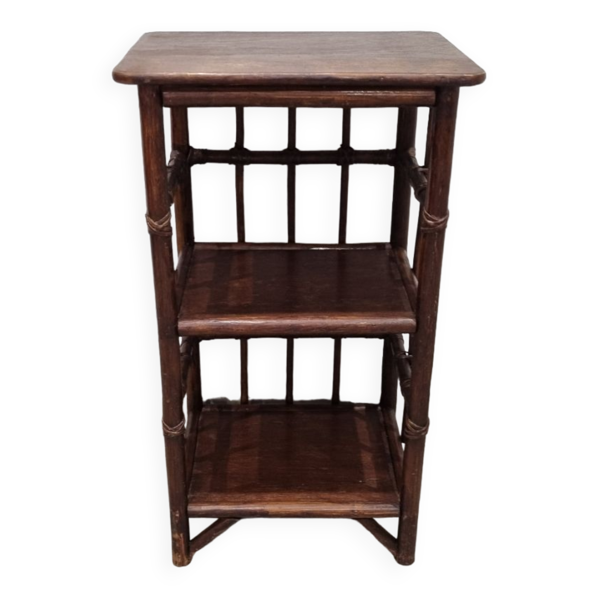 Rattan bedside table