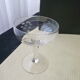 Set de 4 coupes à champagne vintage en verre meulé