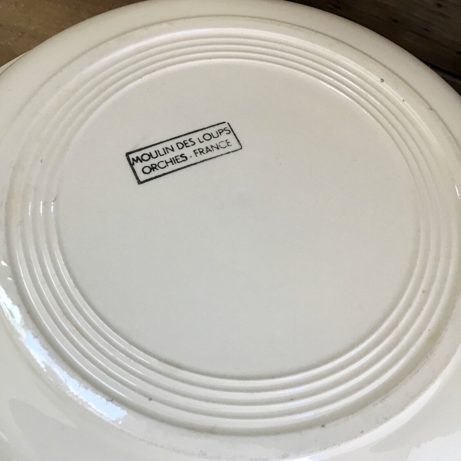 Hollow dish Moulin des Loups Orchies vintage