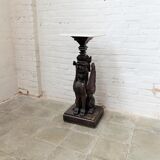 Antique Asian side table with Pixiu