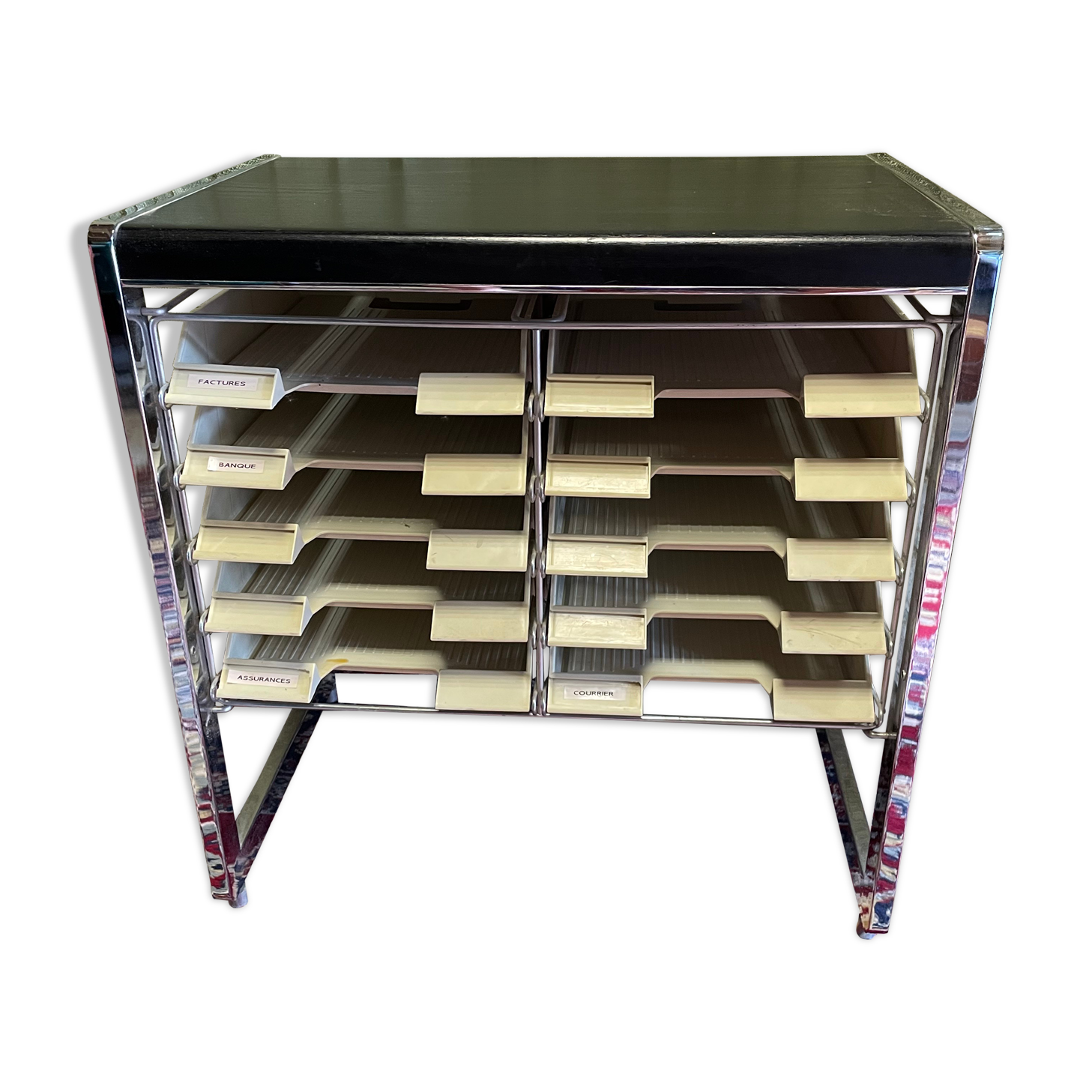 Trieur de bureau meuble métier design année 70/80