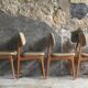 Set of 6 Scandinavian-style chairs stamped NF Seat 44 - 1960