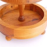 Plateau vintage scandinave en bois 1960