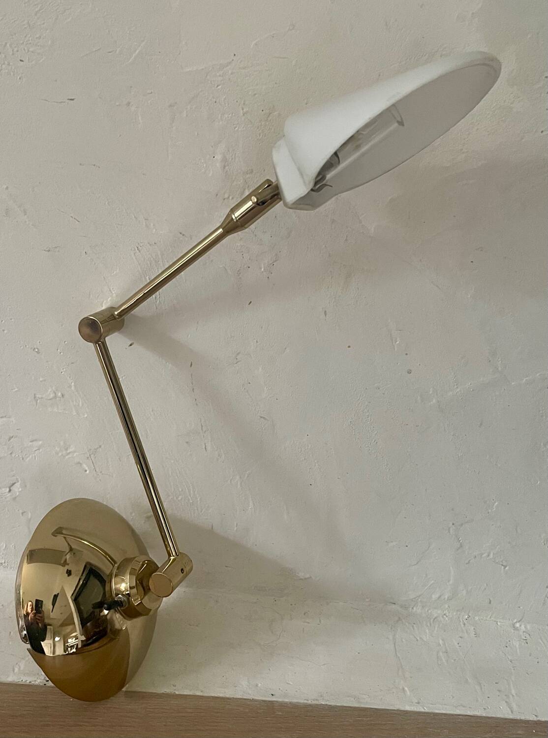 Fase vintage articulated arm wall light
