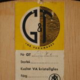 Swedish G&T oval mirror in teak