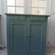 Vintage Parisian sideboard re-enchanted in smoky green