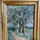 Oil painting on panel jean bain (19th-20th century)