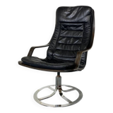 Chaise pivotante suédoise du milieu du siècle de Göte Möbler, années 1970
