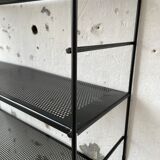 Black metal string shelf