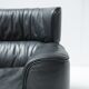 Bull sofa in grey leather by Gianfranco Frattini for Cassina 1987