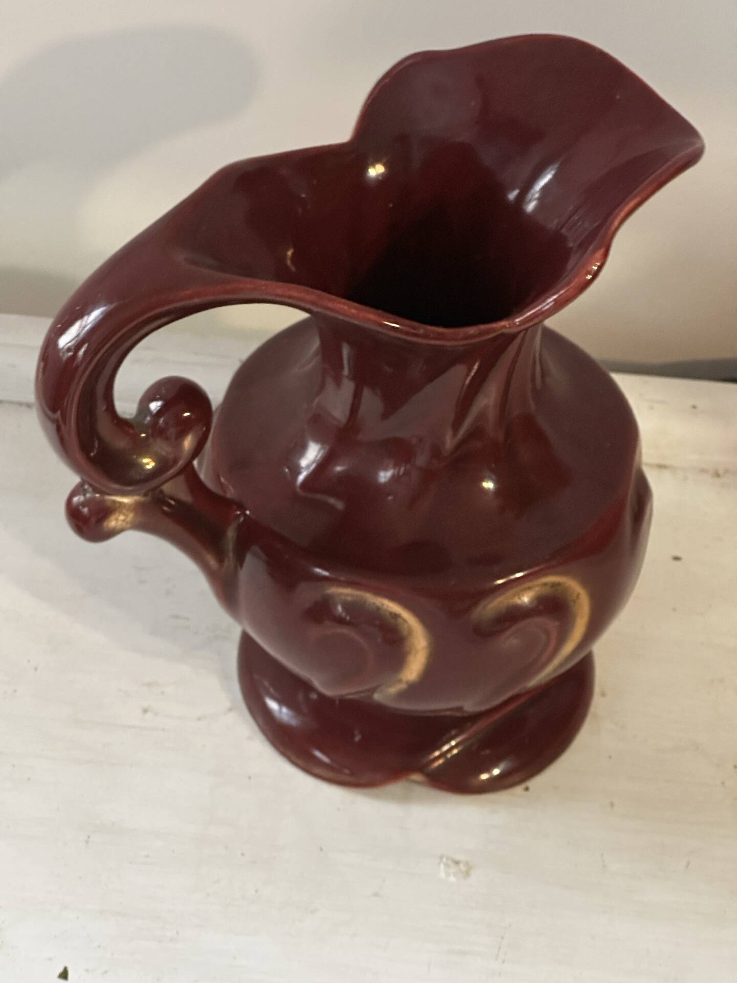Pichet Mid-Century ceramic no 14/20 Germany - Ruby red enhanced O