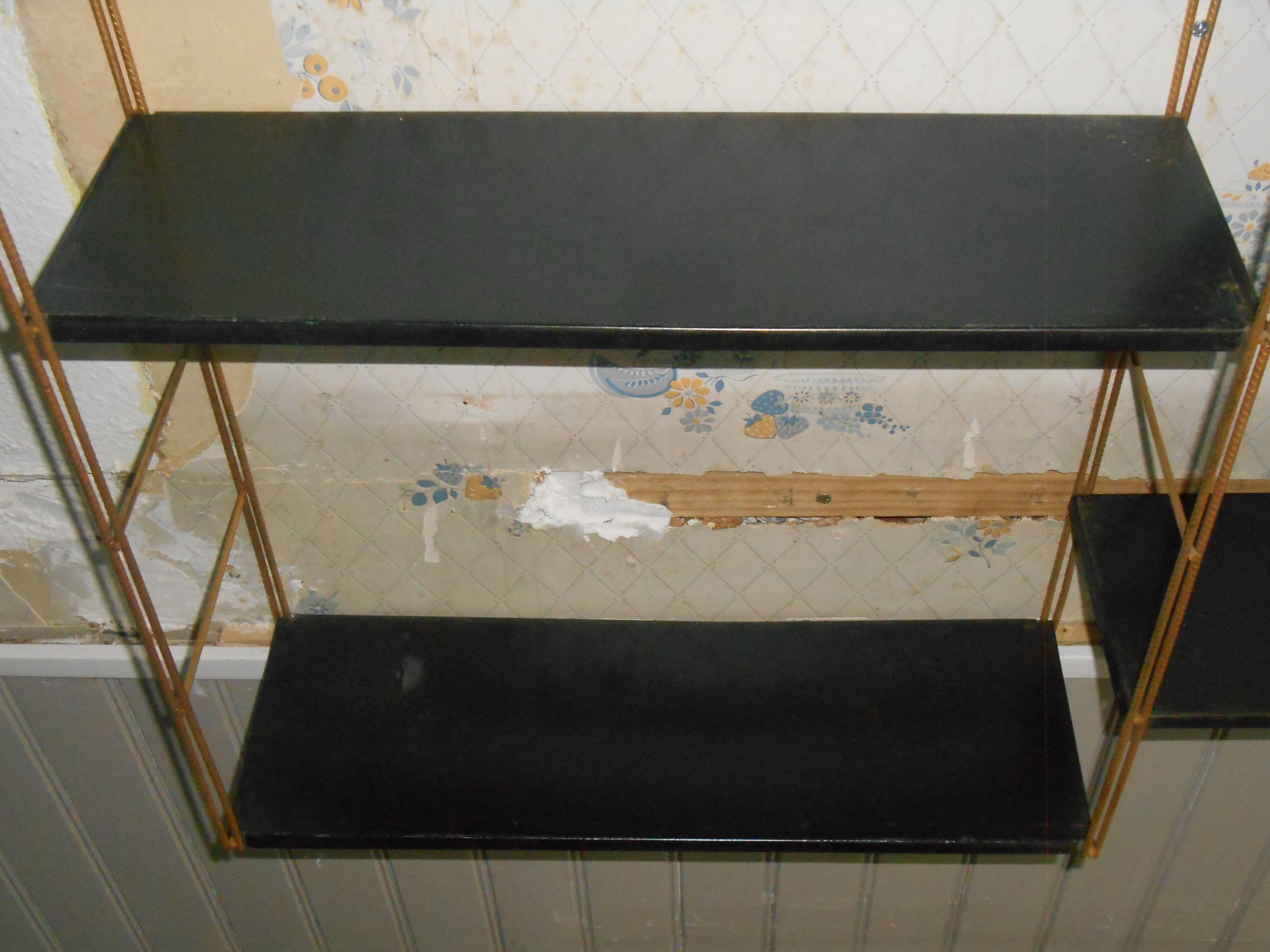 Vintage modular wall shelf