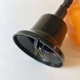 Vintage orange opaline glass pendant light