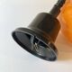 Vintage orange opaline glass pendant light