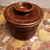 Berry pottery water butter dish