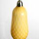 Beautiful yellow & white italian Mid Century Murano glass pendant lamp