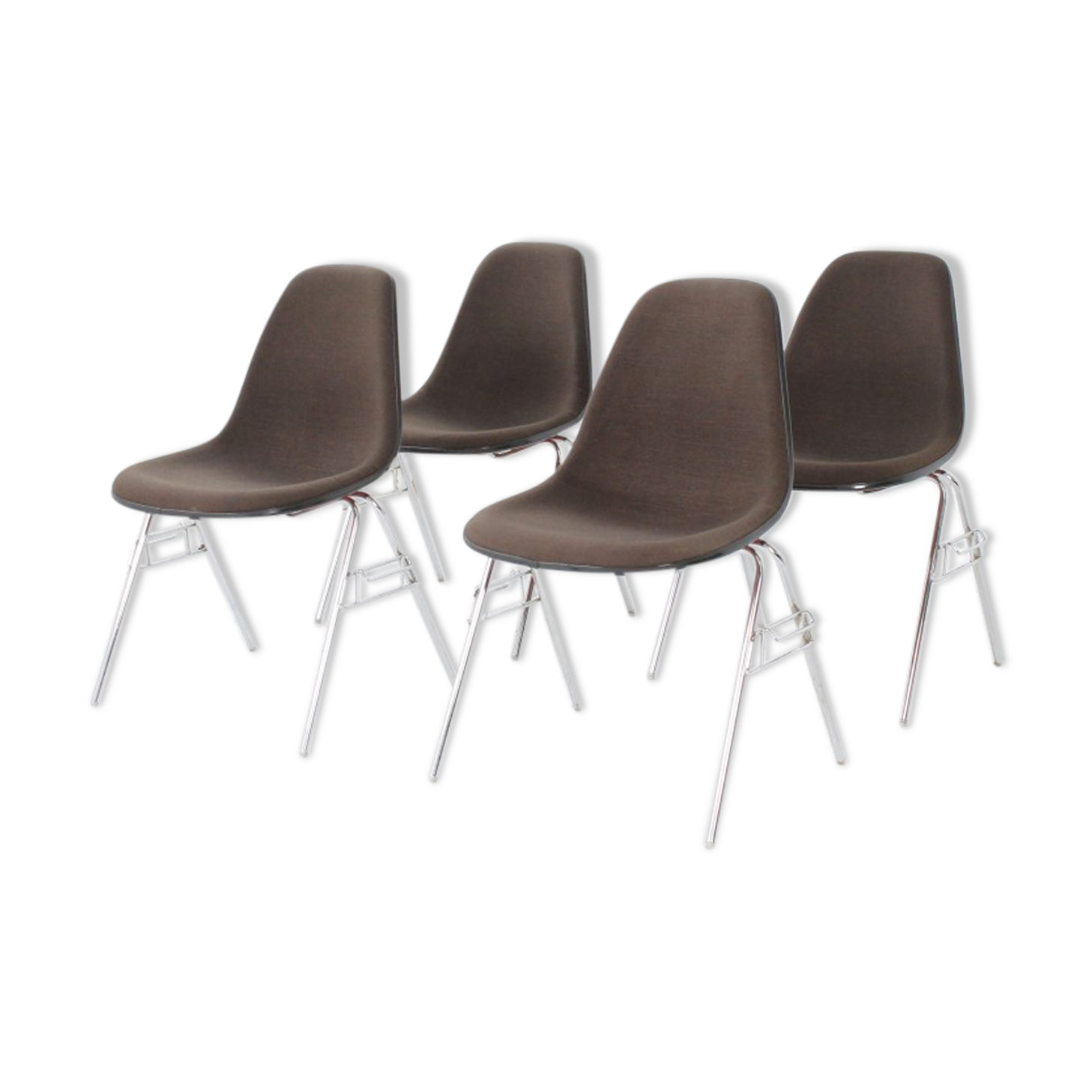 Set of 4 side chairs by Charles & Ray Eames for Herman Miller